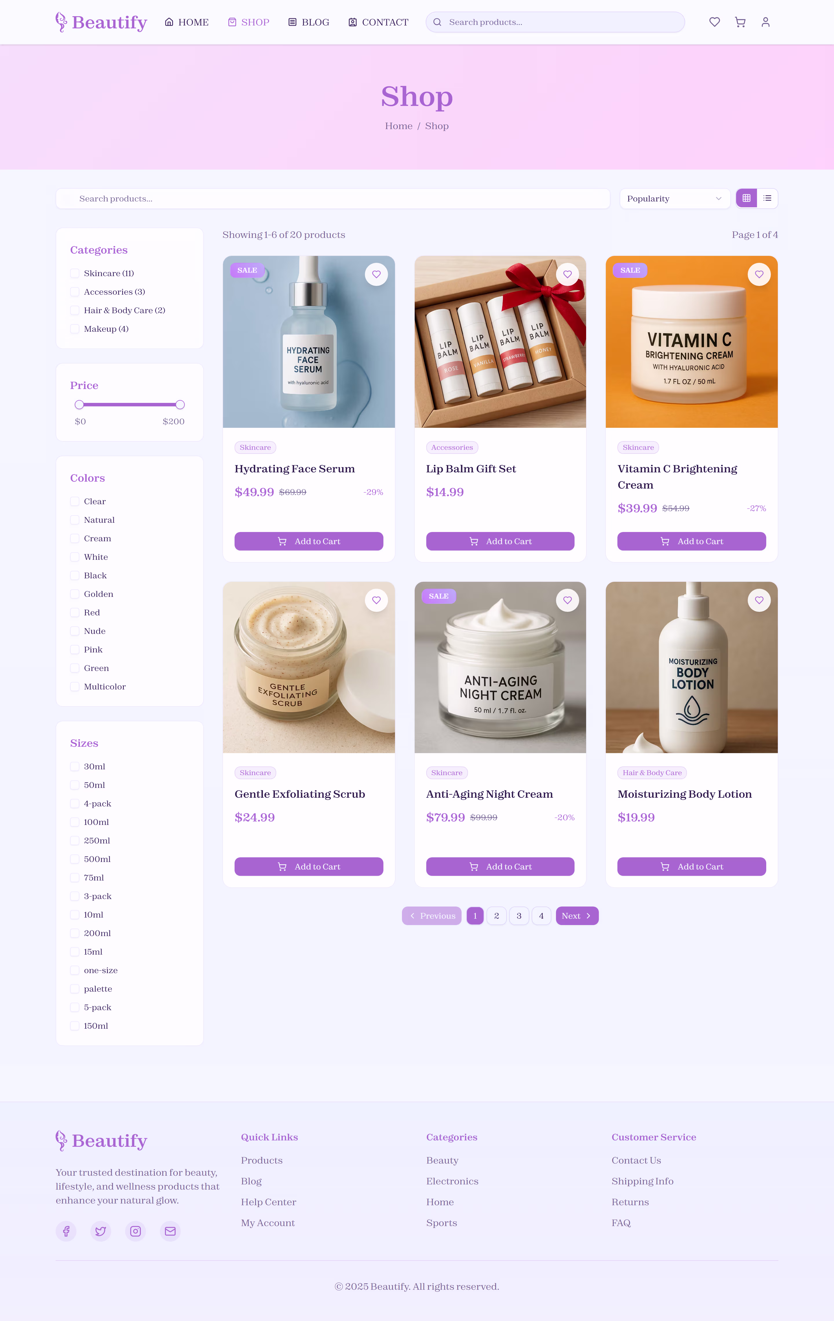 Beautify large screen preview