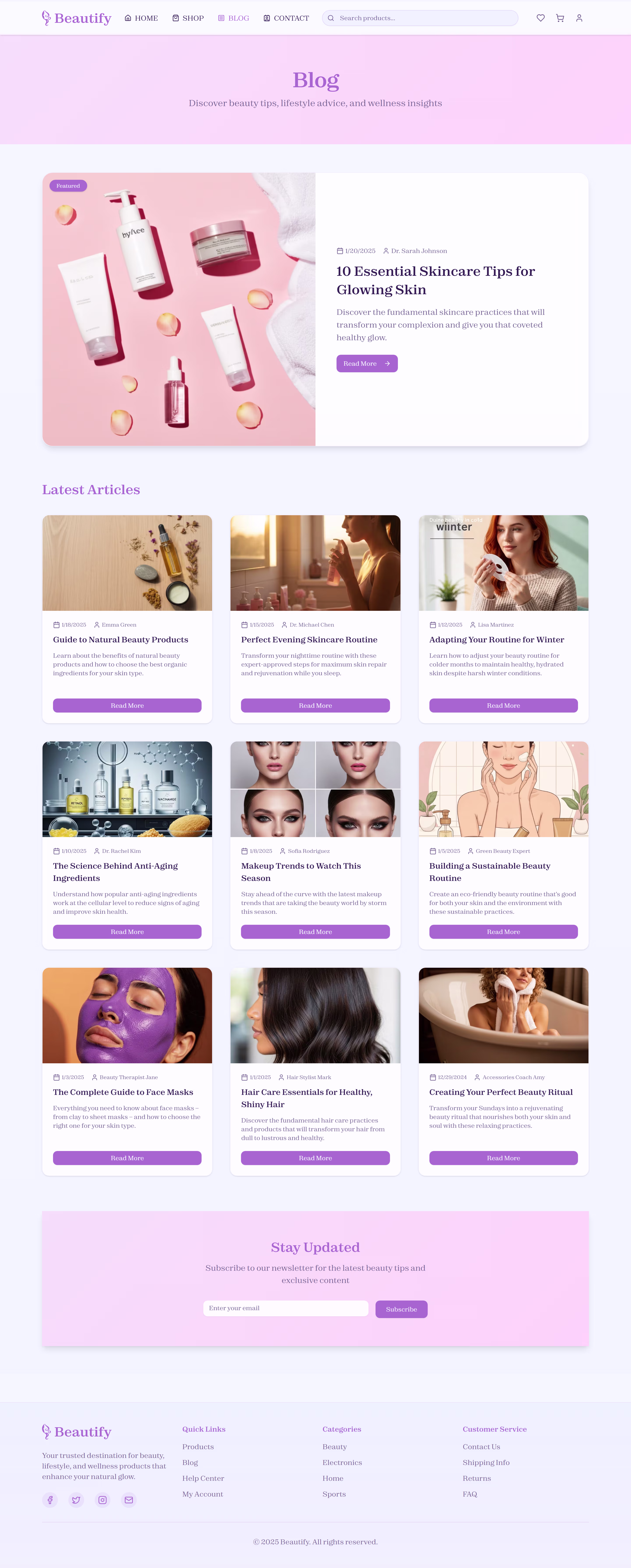 Beautify large screen preview