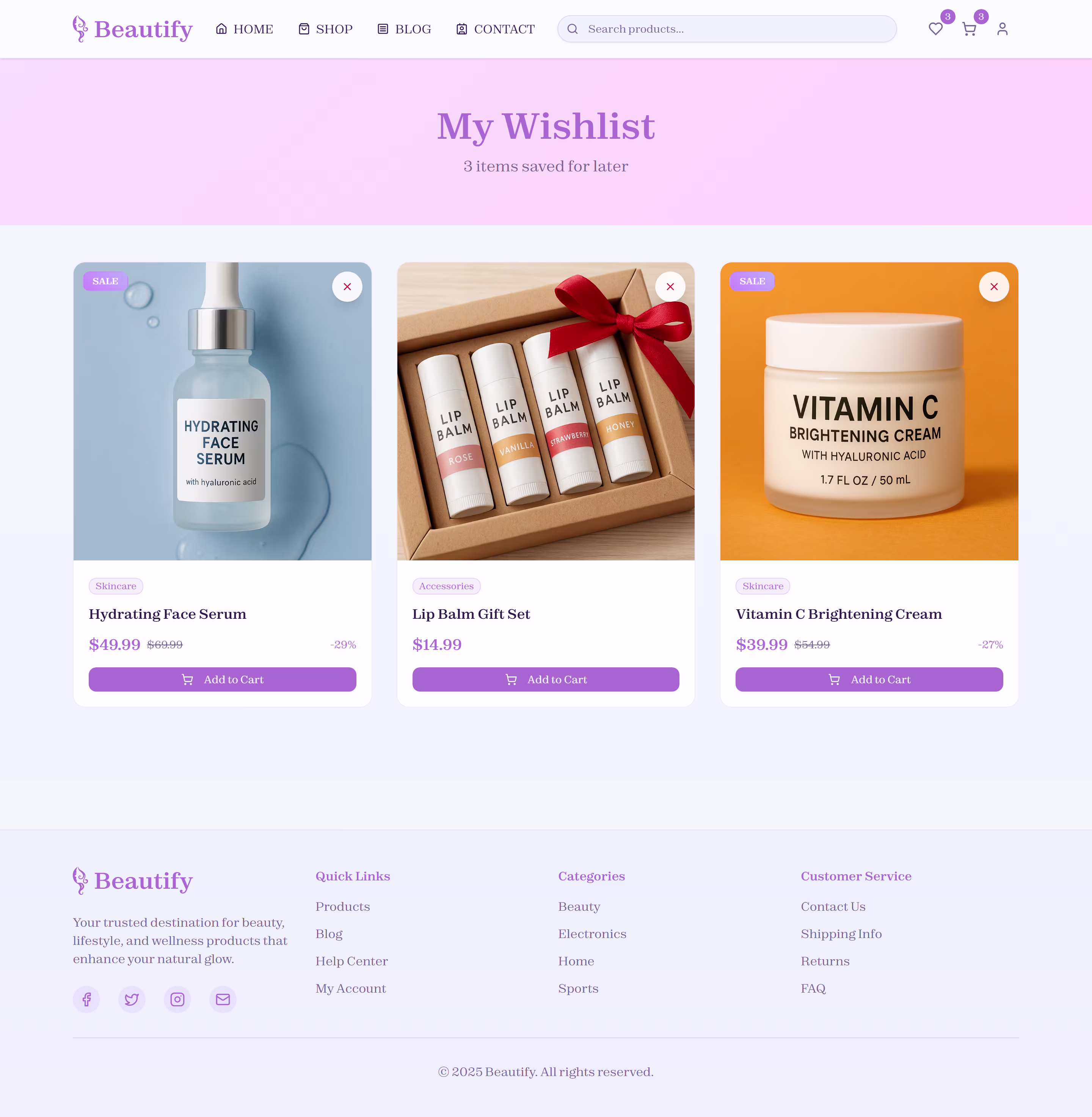 Beautify large screen preview
