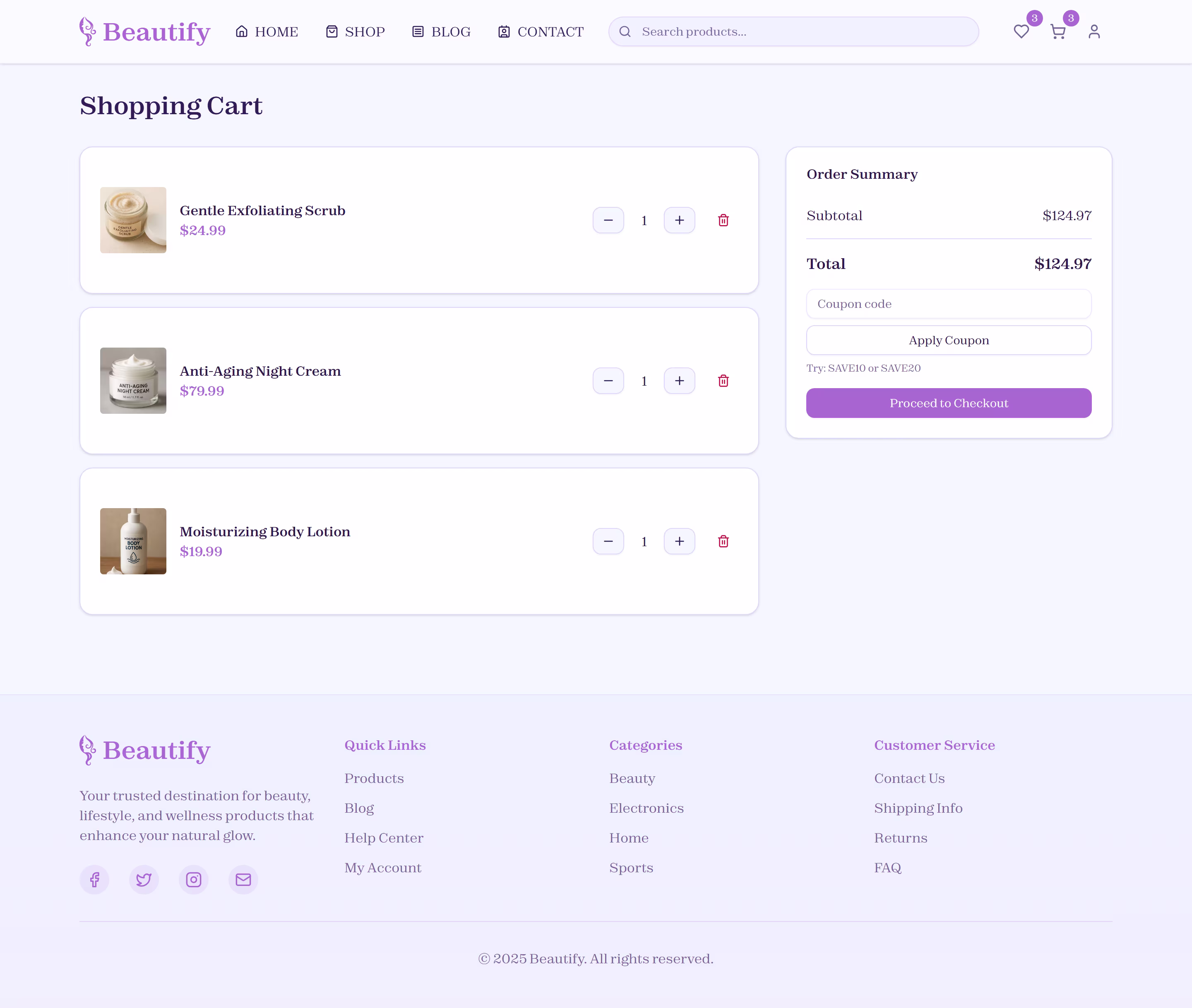 Beautify large screen preview