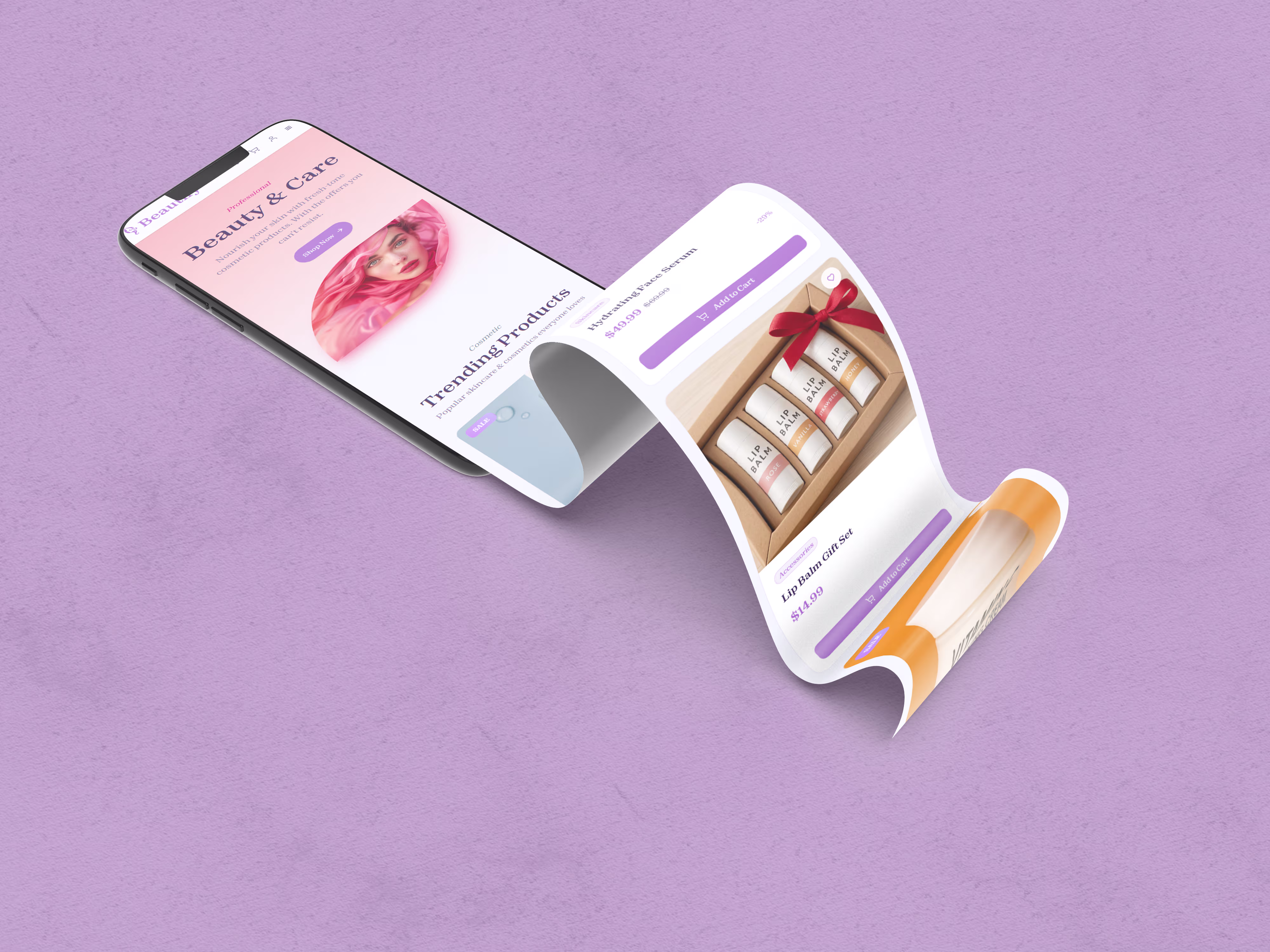 Beautify small screen preview