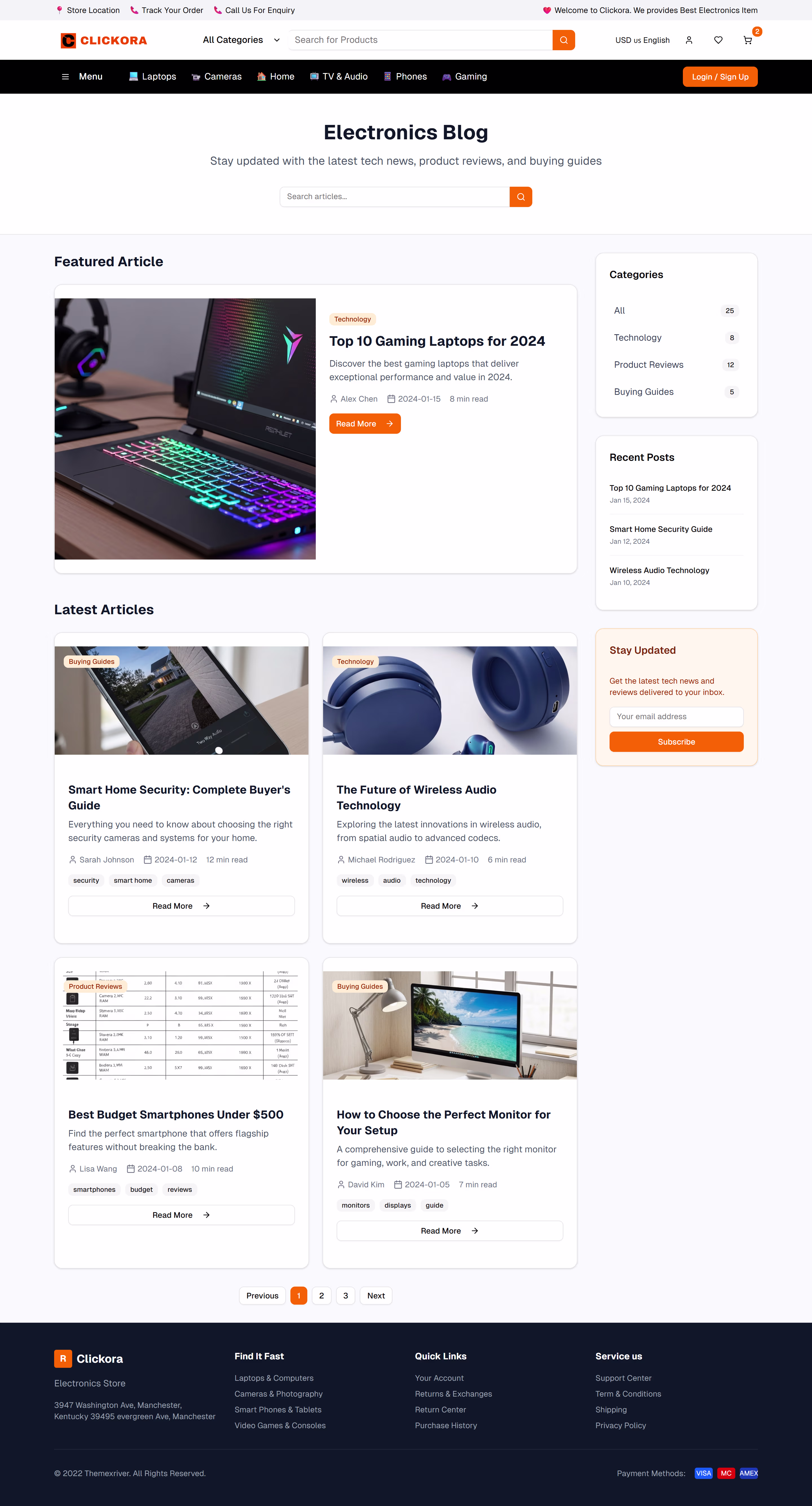 clickora large screen preview