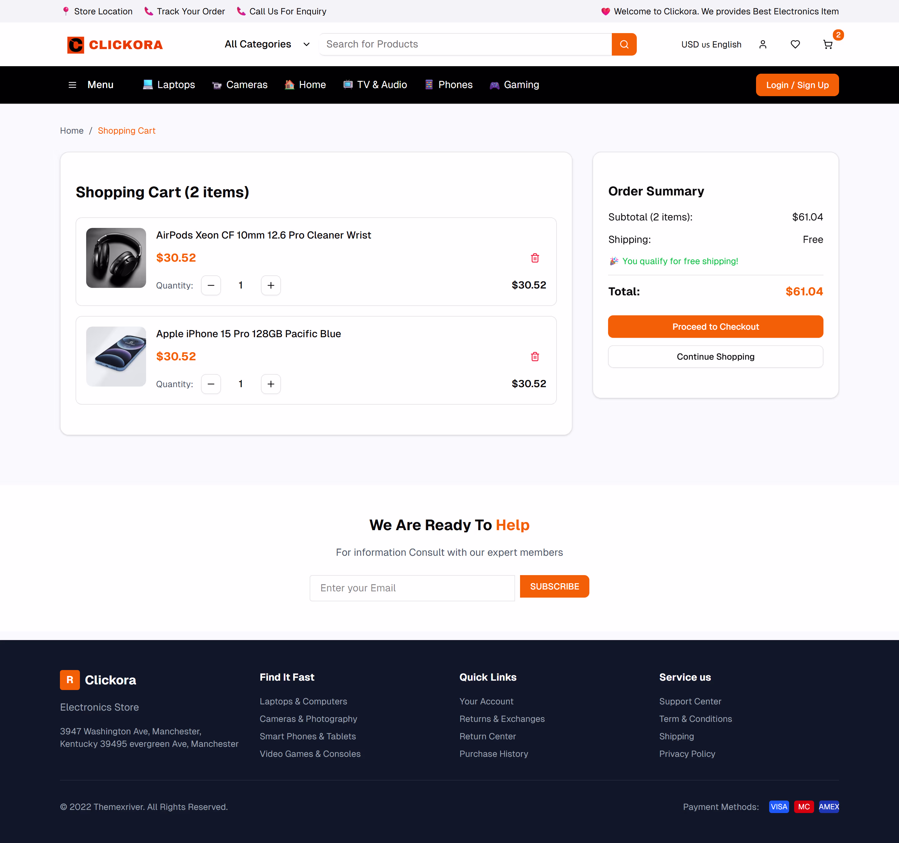 clickora large screen preview