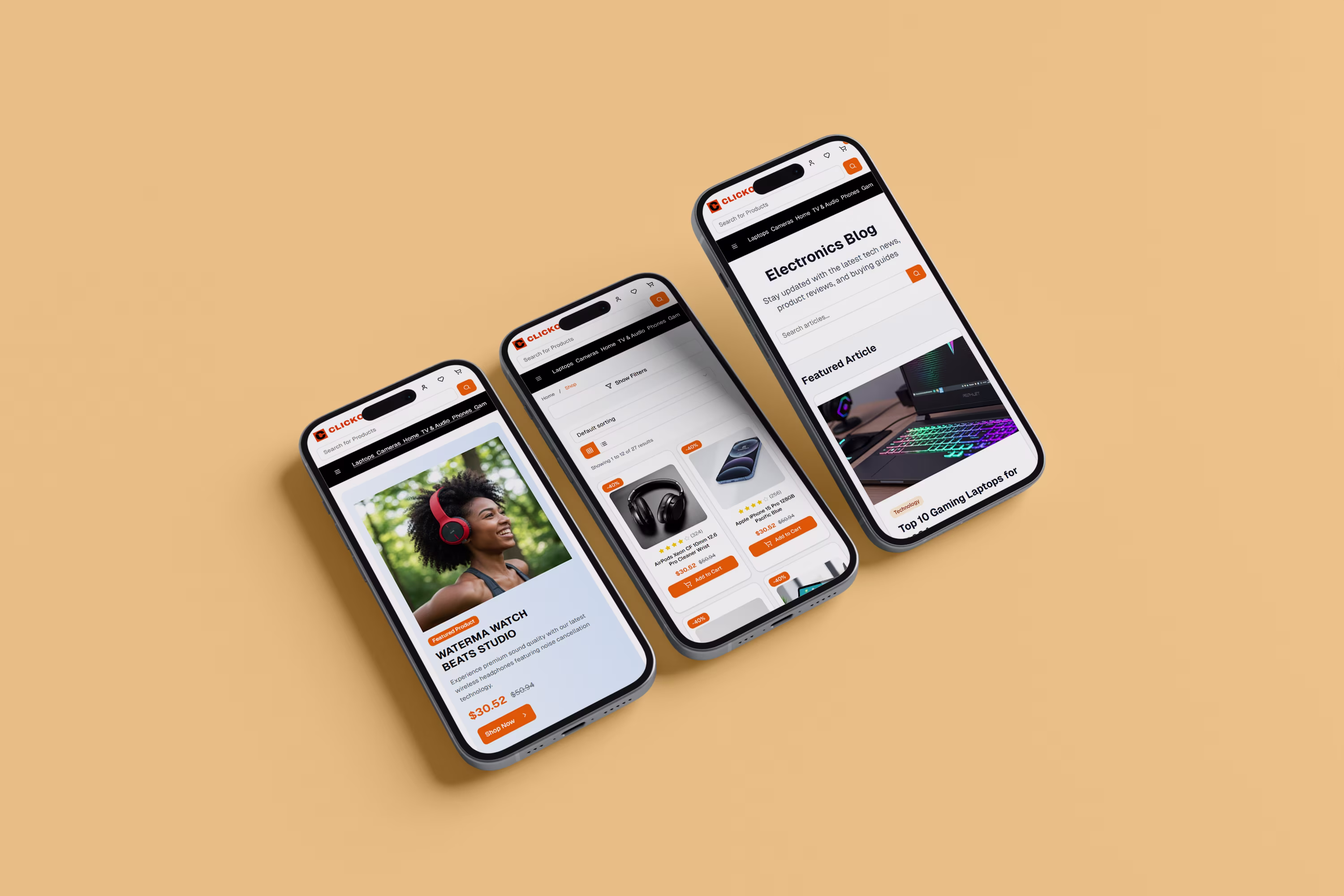 clickora small screen preview