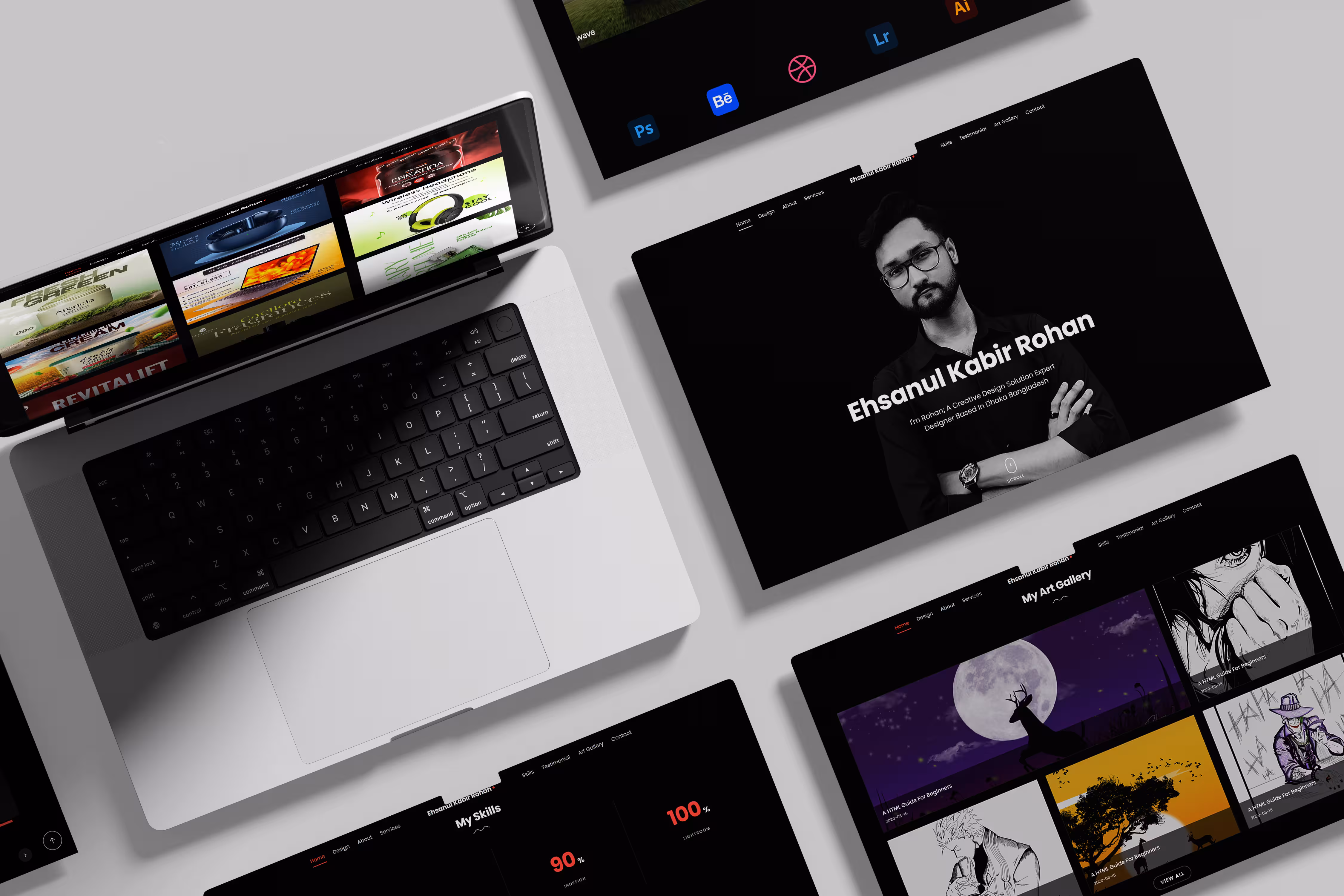 Ehsanul Kabir Rohan dashboard mockup