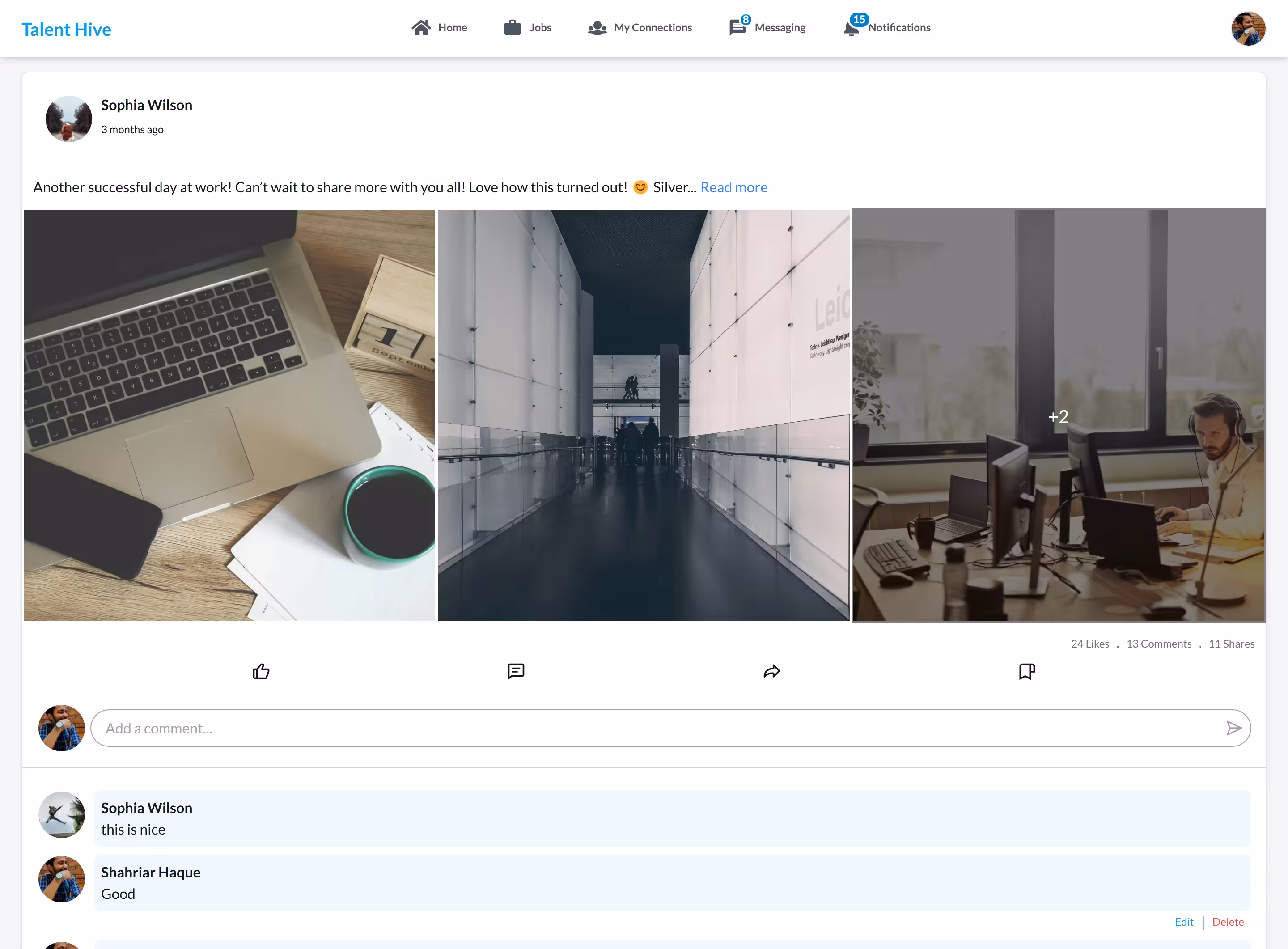 Talent Hive large screen preview