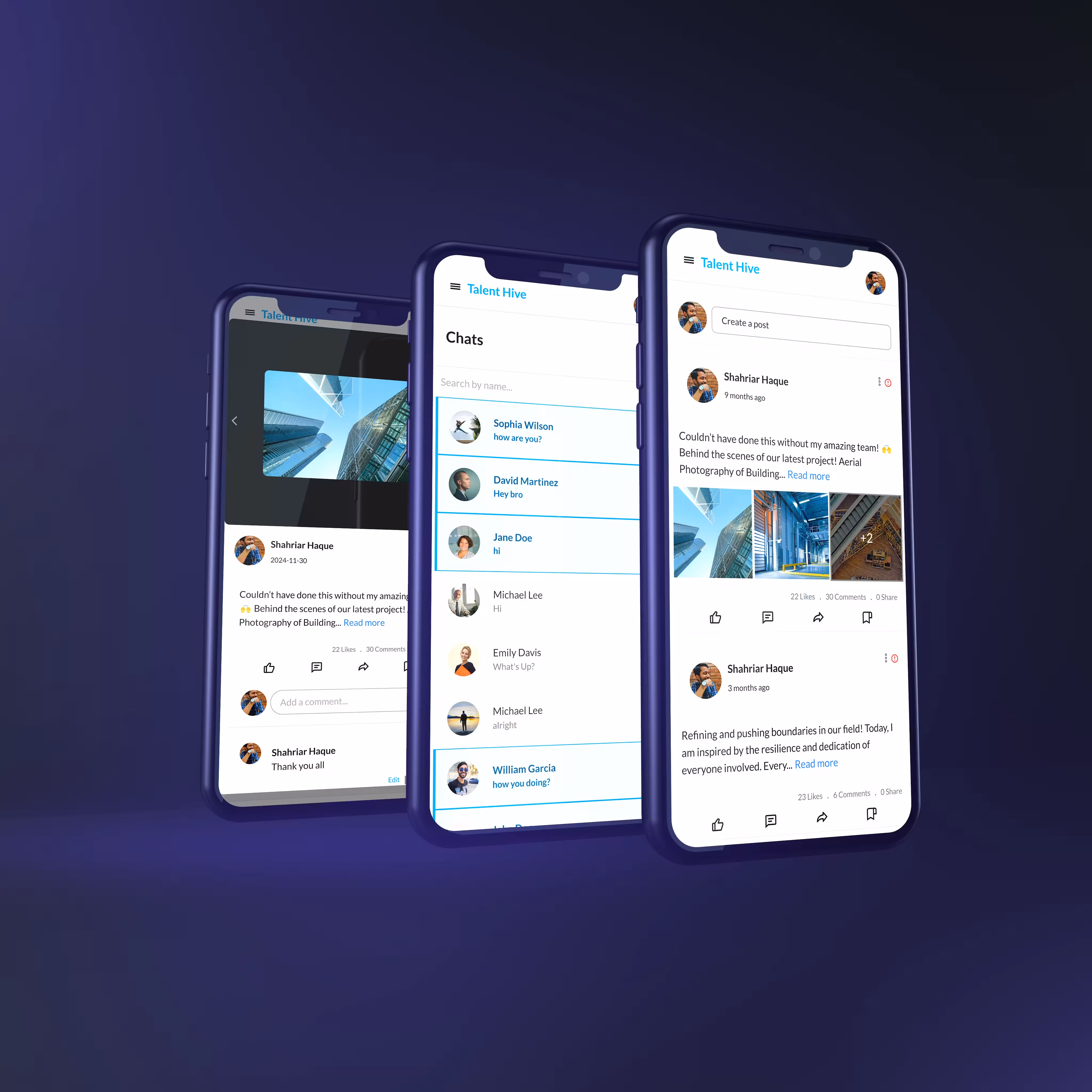 Talent Hive small screen preview